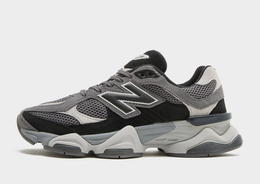 NB 9060 black and grey sneakers with white accents and chunky midsole
