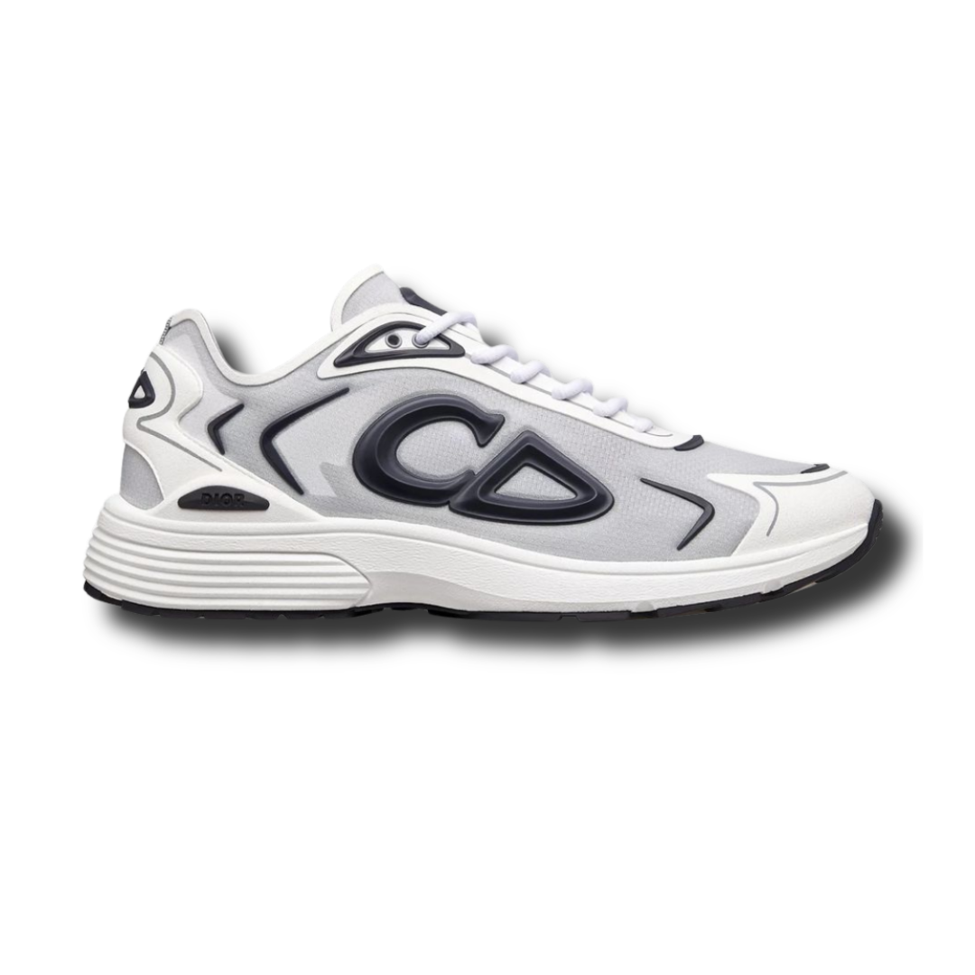 CD B30 Countdown tech sneaker, white upper with dark gray C-logo and black accents