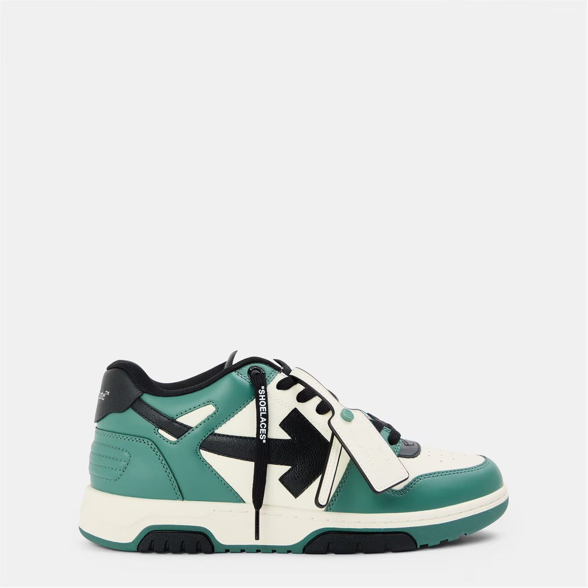 Out of Office Classic Trainers in teal, white, and black with lace-up straps