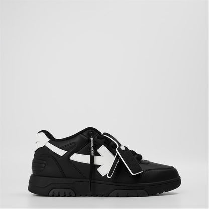 Out of Office Classic Trainers in black with white side panel and lace-up finish