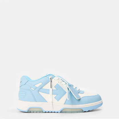 Out of Office Classic Trainers in light blue and white with lace-up detail