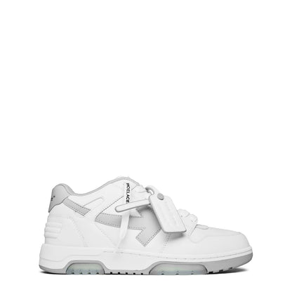 Classic trainers in white/grey with strap detail and chunky rubber sole