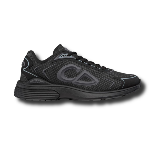 CD B30 Countdown tech sneaker, black upper with gray C-shaped logo panel