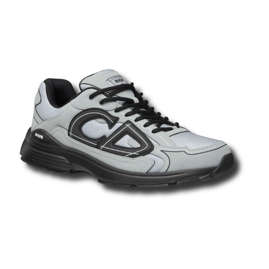 B30 trainers white lace-up sneakers with black-trim accents