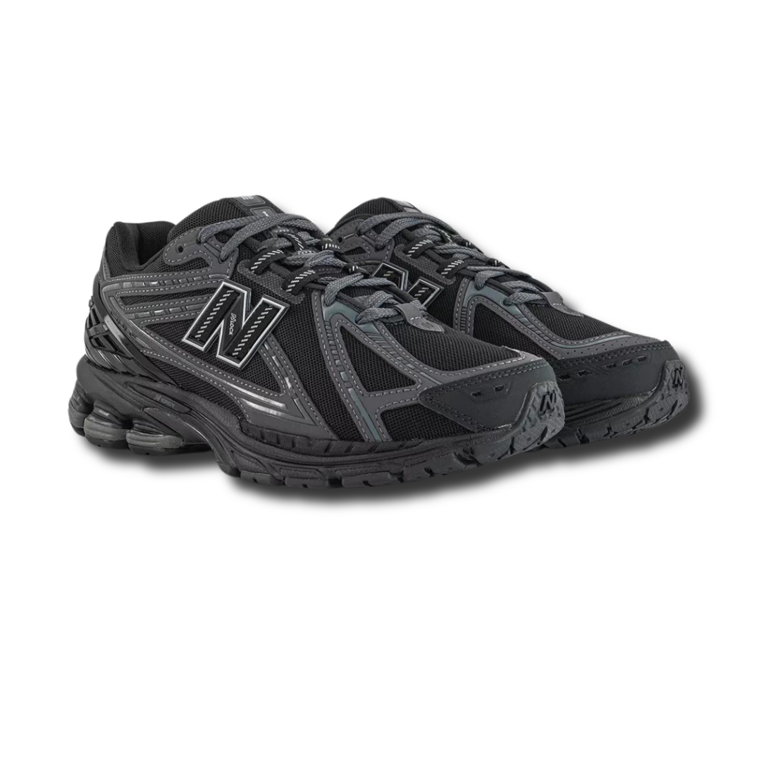 NB-1906r Black-Phantom Laufschuh in Schwarz-Grau mit Mesh und Schnürung