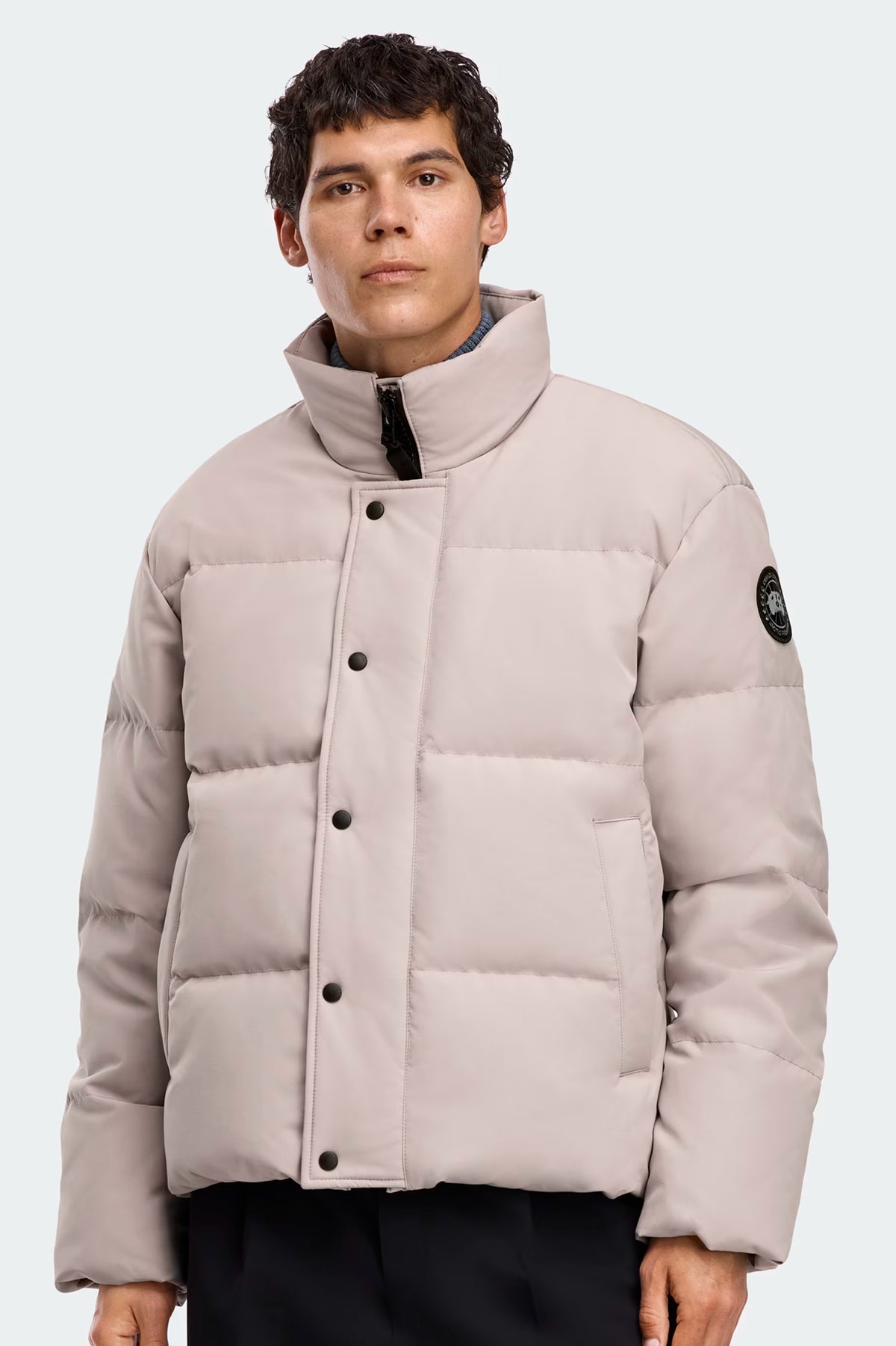 Bayview-Parka mit Stehkragen, Druckknöpfen und großen Brusttaschen
