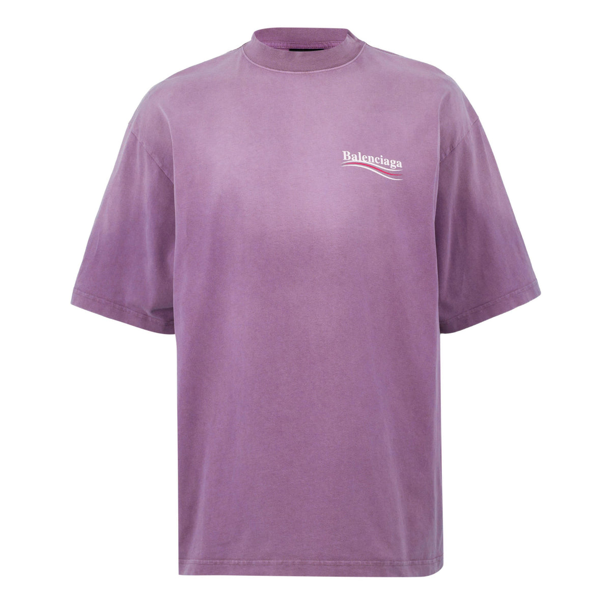 Balenciaga political campaign T-shirt lilac with small chest logo print
