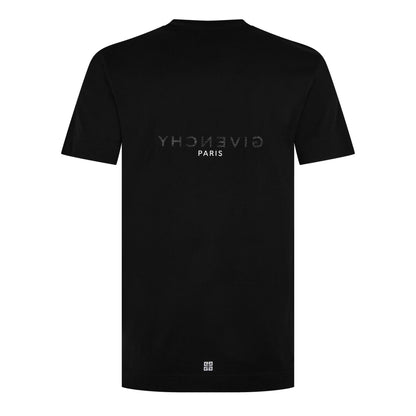 Black T-shirt with small 'YHWH' logo and 'PARIS' text on back