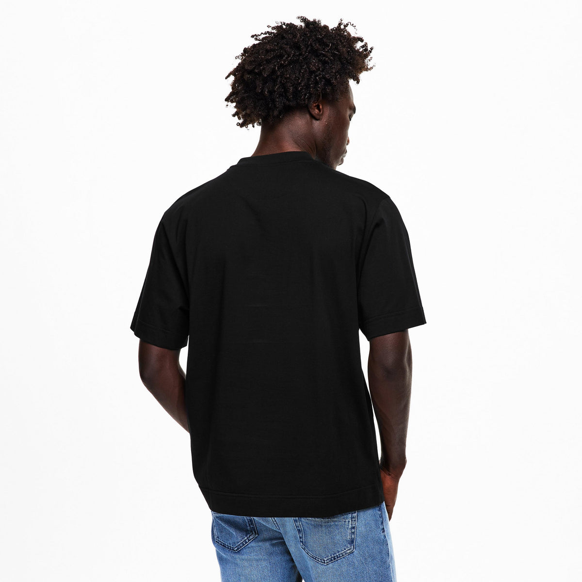 Männers T‑Shirt FF Pop schwarz, Rückansicht