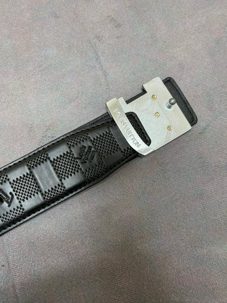 Louis Vuitton Damier Graphite Belt – Black/Grey