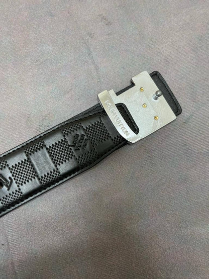Louis Vuitton Damier Graphite Belt – Black/Grey