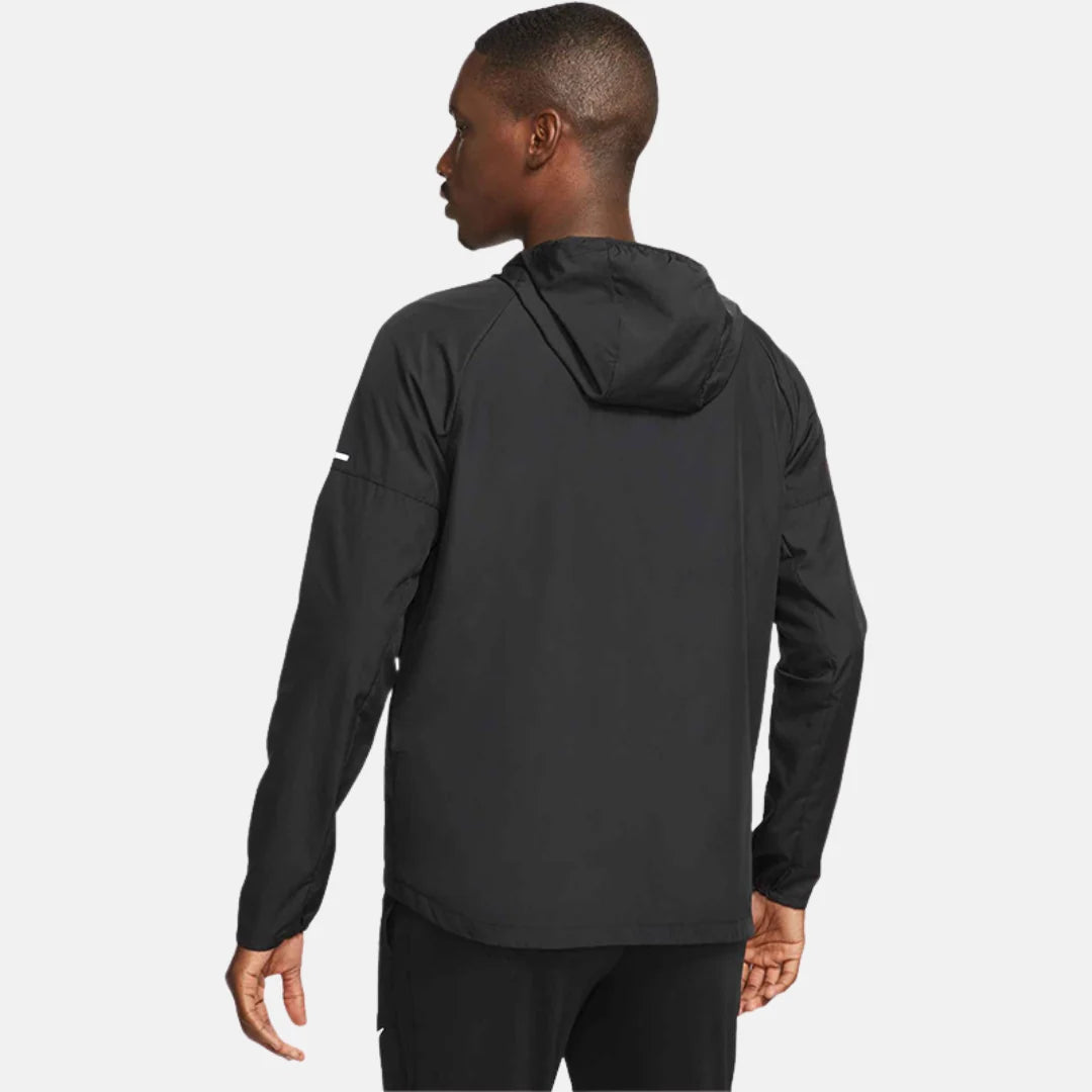 Nike Miler Repel tracksuit jacket with hood and matching pants, black