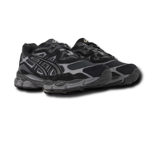 Gel-Nyc Sneaker Graphite Grey/Black mit Schnürung und Mesh-Einsätzen