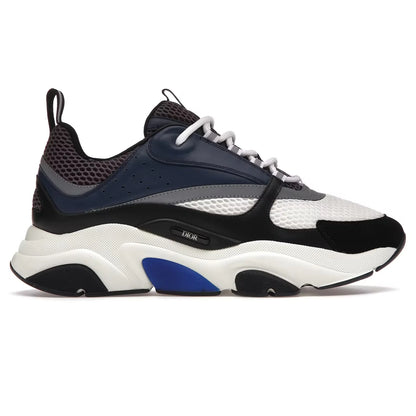 B22 Trainer Navy, white and black with white laces and blue accent panel