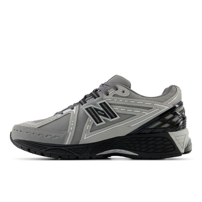 NB 1906R lace-up running sneaker, castlerock gray upper and black midsole