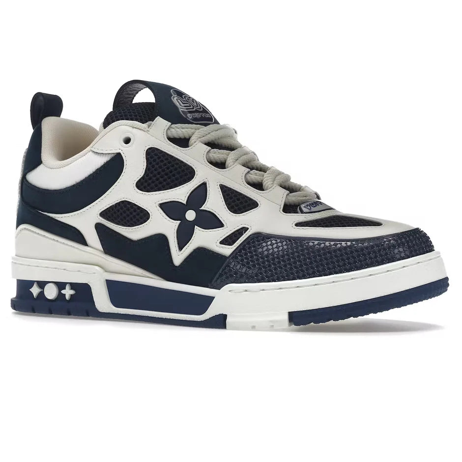 LVE Skate Trainers in navy and white, low-top skate sneakers with star emblem