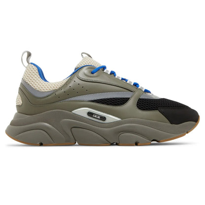 B22 Trainer Olive blue and black with blue lace accents and textured uppers