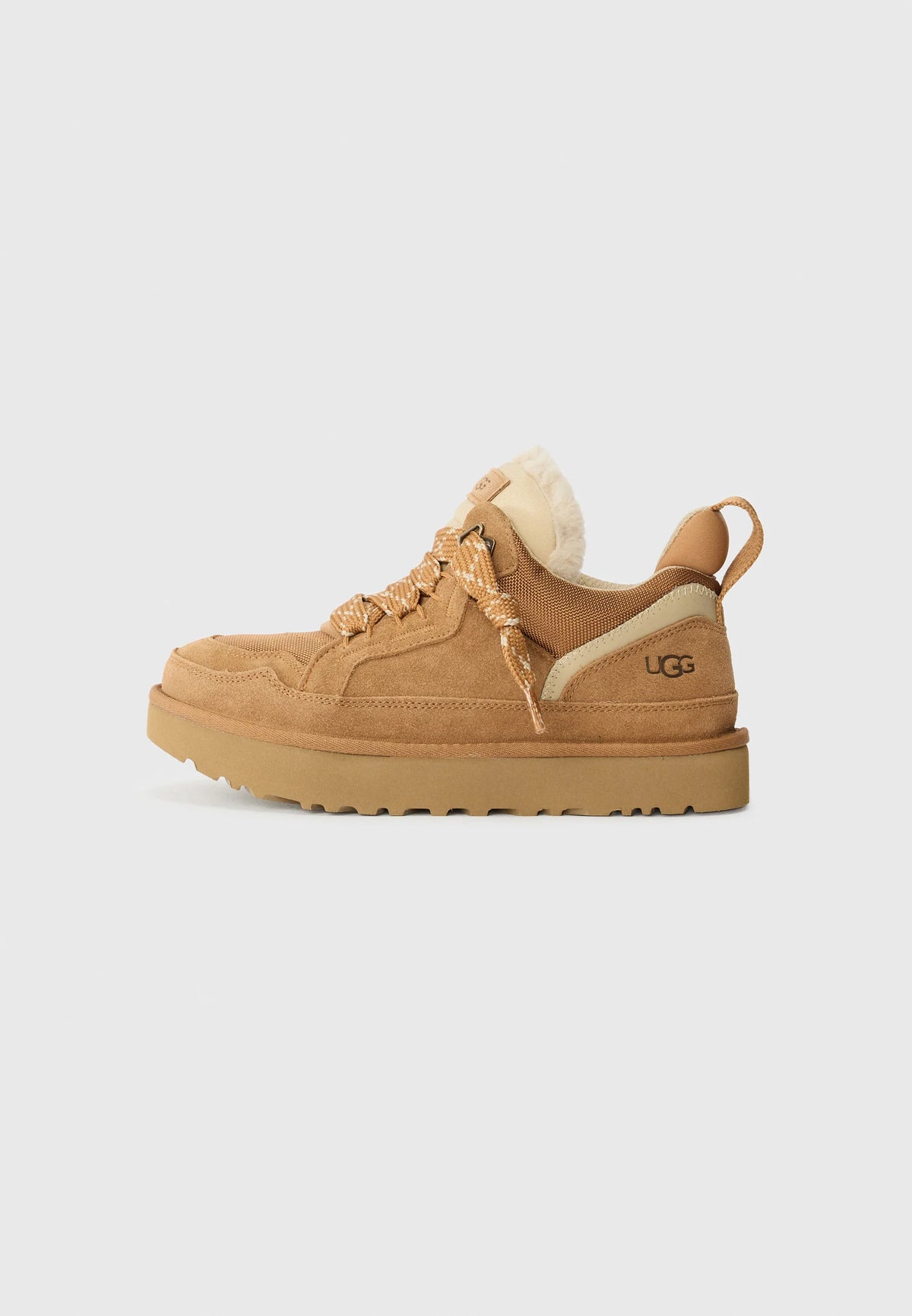 UG LOWMEL Sneaker chestnut-braun, seitlich mit UGG-Logo-Label