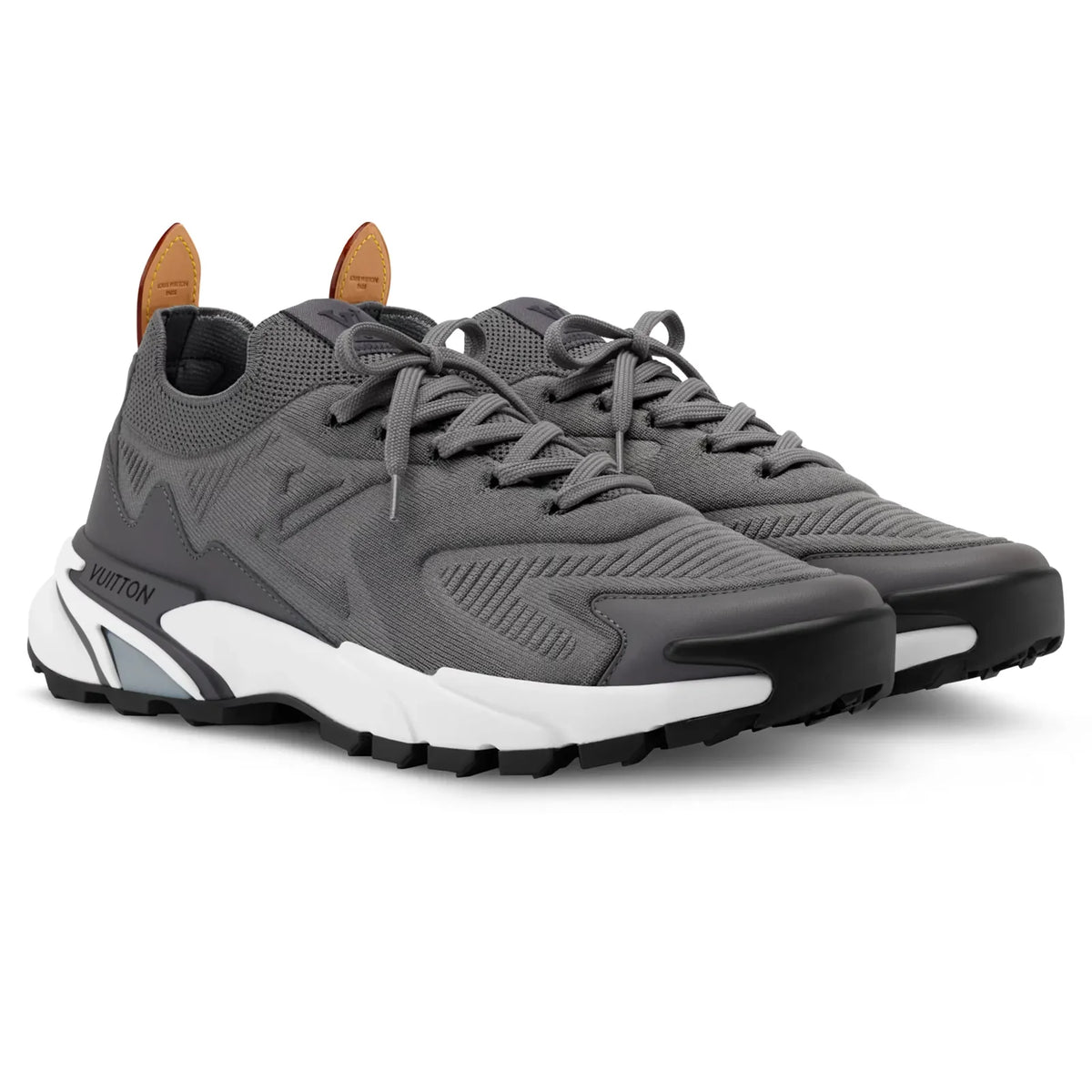 LVE Runner Tatic Trainer, grauer Sneaker mit Schnürung und Profilsohle