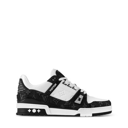 LVE trainer White/Black, side profile with hook-and-loop strap detail