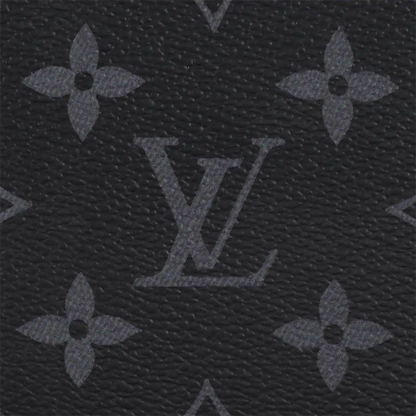 Monogram leather texture with repeating star and circle motifs
