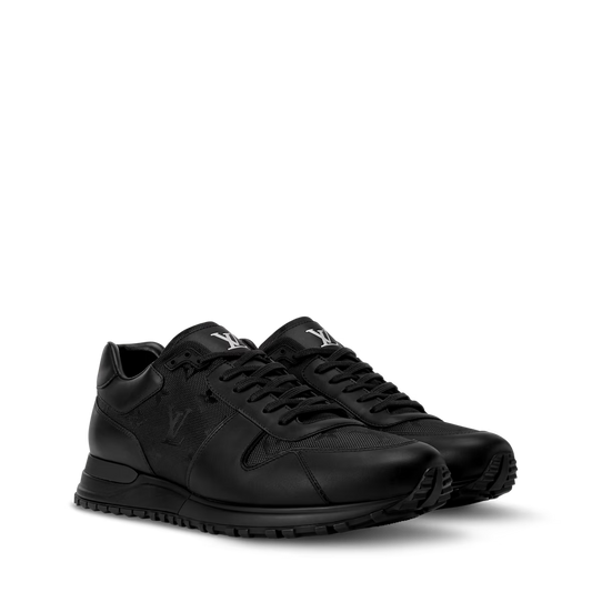 Run Away Sneaker black lace-up with textured panels and chunky rubber sole