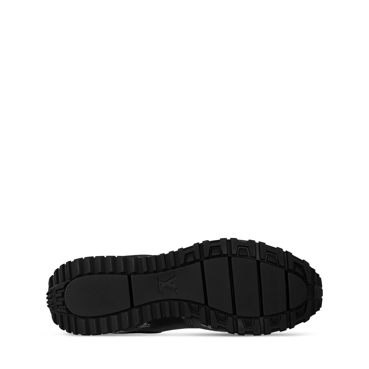 Run Away Trainers black outsole tread view