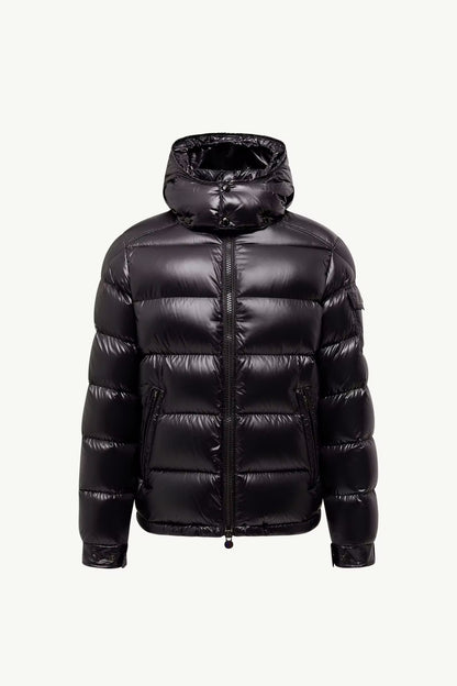Maya Kapuzen-Daunenjacke, kurze Steppjacke mit durchgehendem Reißverschluss (Moncler)