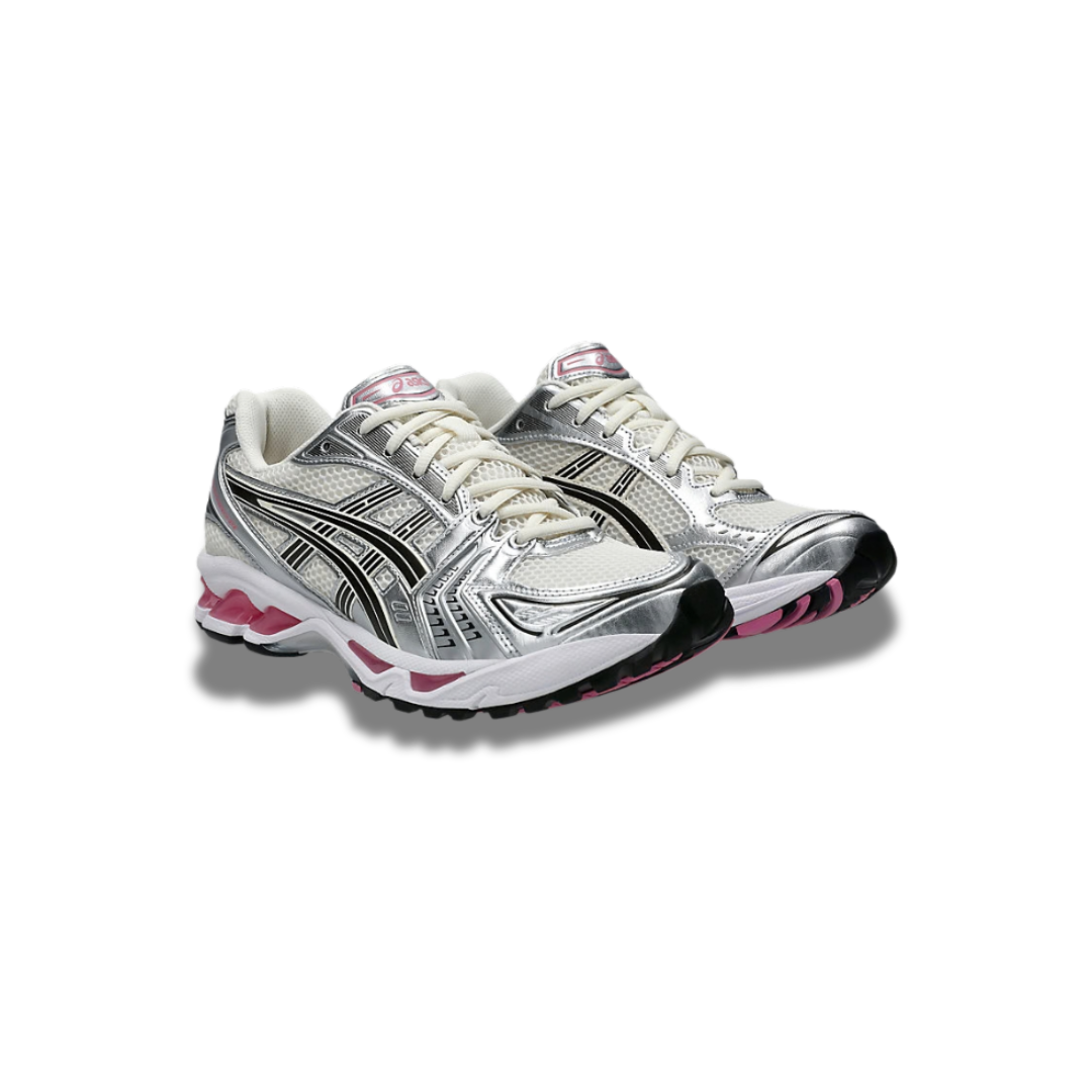ASC Gel Kayano-14 Laufschuh, silber/grau, Schnürung, gepolsterte Zunge